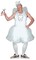 The Costume Center White and Gray Tooth Fairy Men Adult Halloween Costume - Plus Size